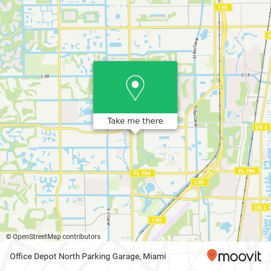 Office Depot North Parking Garage map