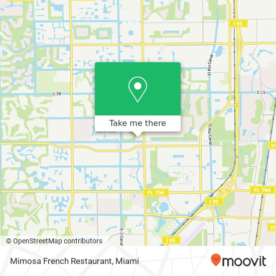 Mimosa French Restaurant map