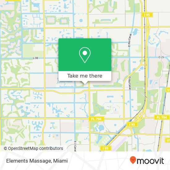 Elements Massage map