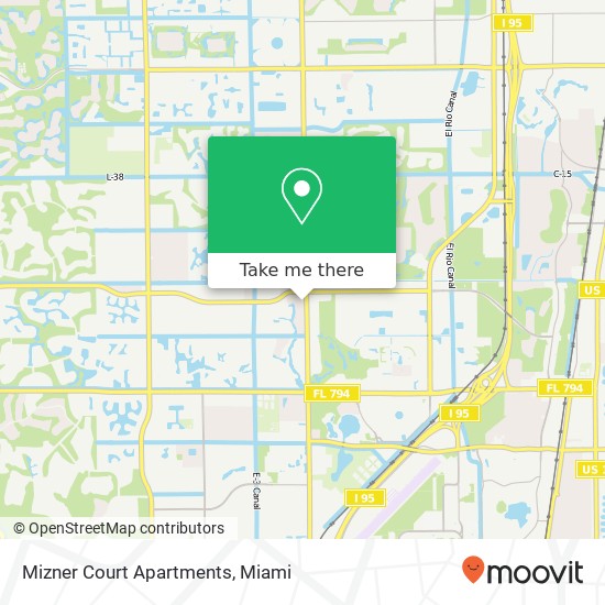 Mizner Court Apartments map