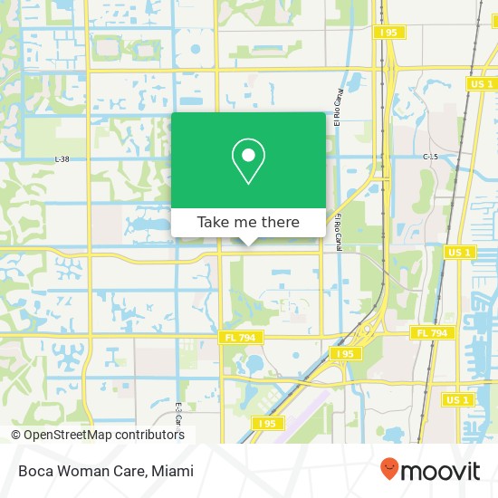 Boca Woman Care map