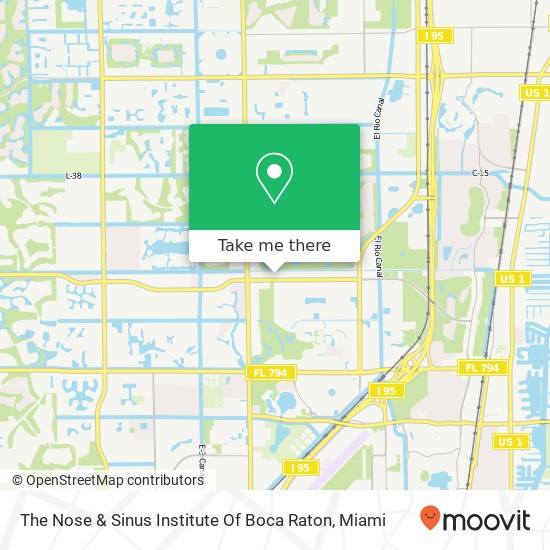 The Nose & Sinus Institute Of Boca Raton map