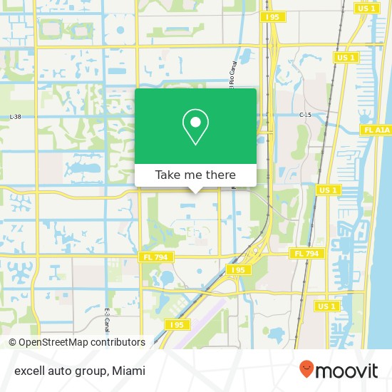 excell auto group map