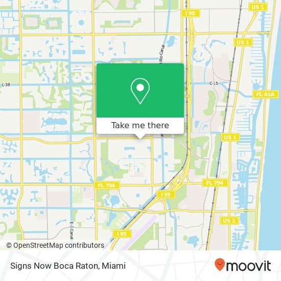 Mapa de Signs Now Boca Raton