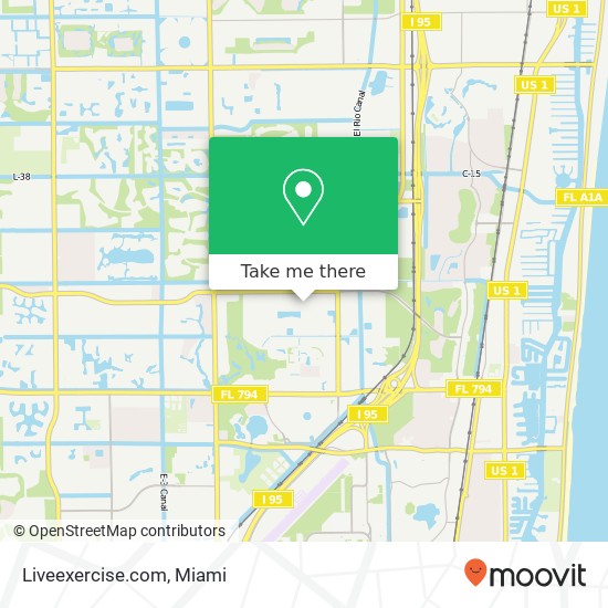 Mapa de Liveexercise.com