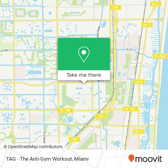 TAG - The Anti-Gym Workout map