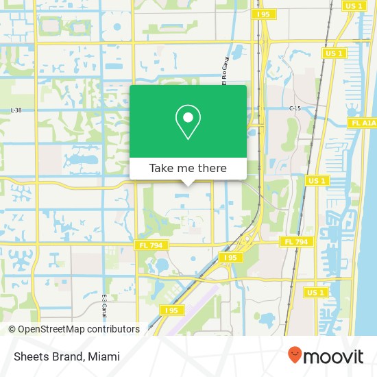 Mapa de Sheets Brand