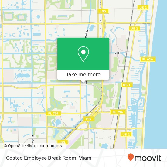 Mapa de Costco Employee Break Room