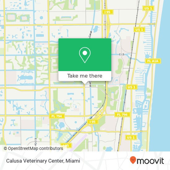 Calusa Veterinary Center map