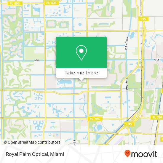 Royal Palm Optical map