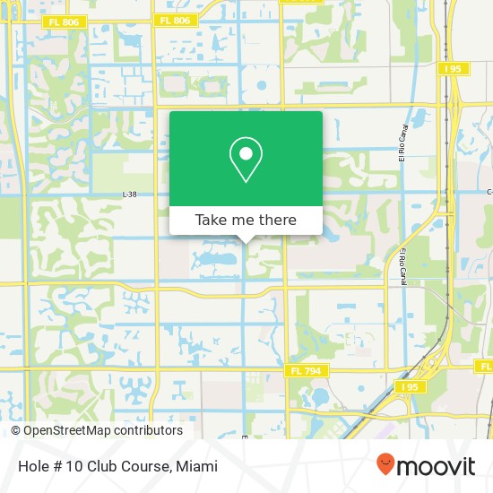 Mapa de Hole # 10 Club Course