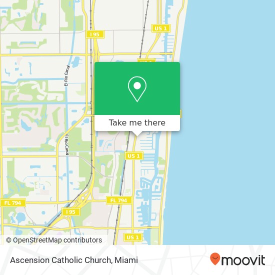 Ascension Catholic Church map