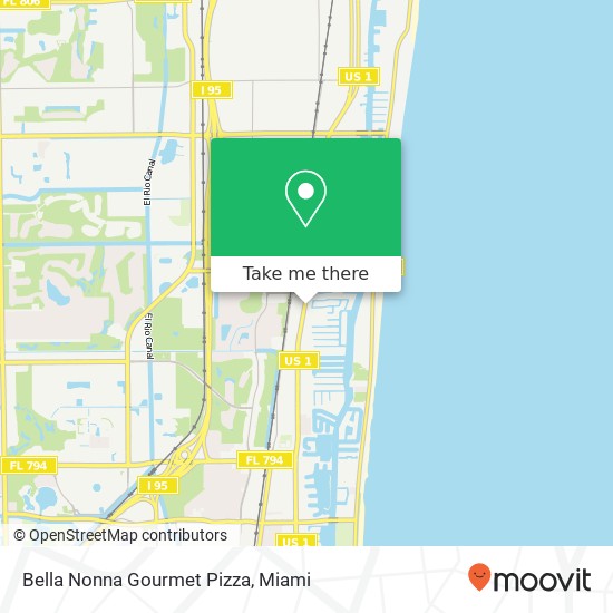 Bella Nonna Gourmet Pizza map