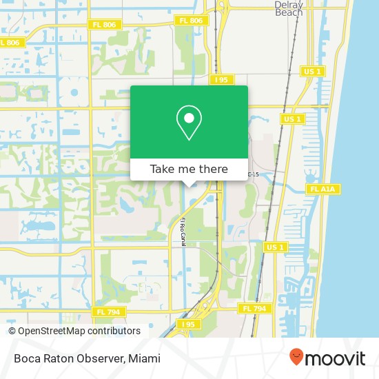 Boca Raton Observer map