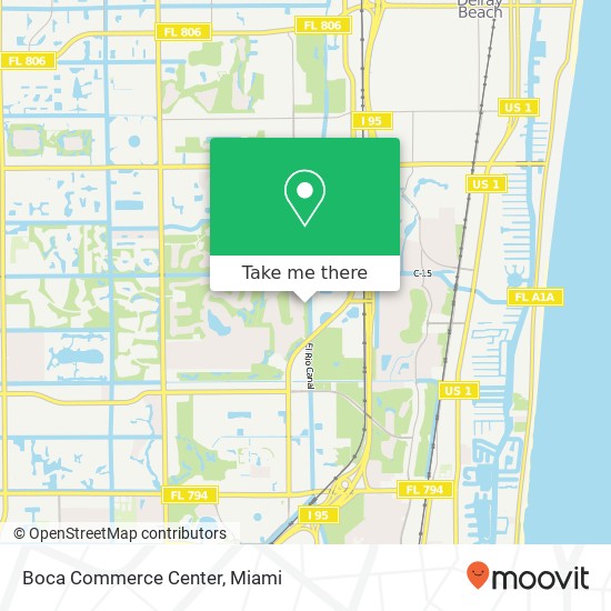 Mapa de Boca Commerce Center