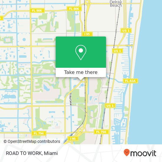 ROAD TO WORK map