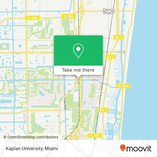 Mapa de Kaplan University