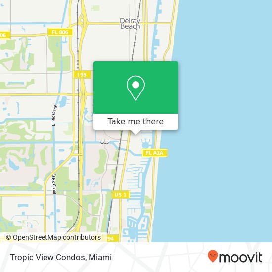 Tropic View Condos map