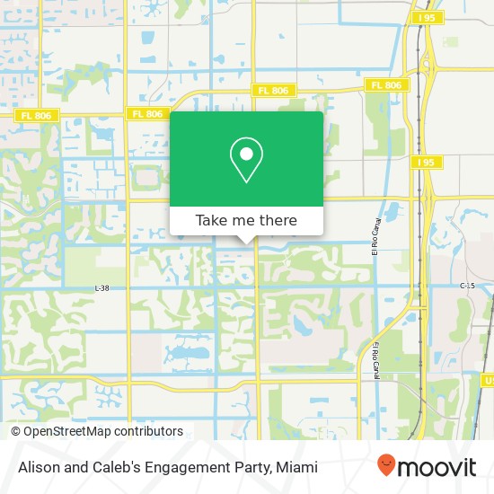 Mapa de Alison and Caleb's Engagement Party