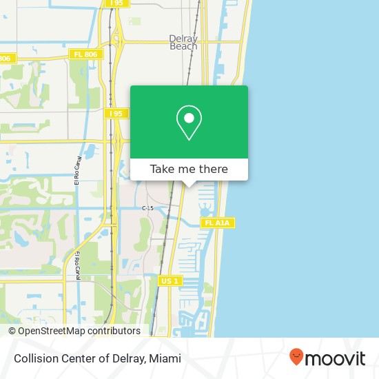 Collision Center of Delray map