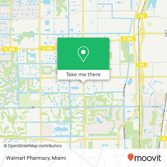 Mapa de Walmart Pharmacy