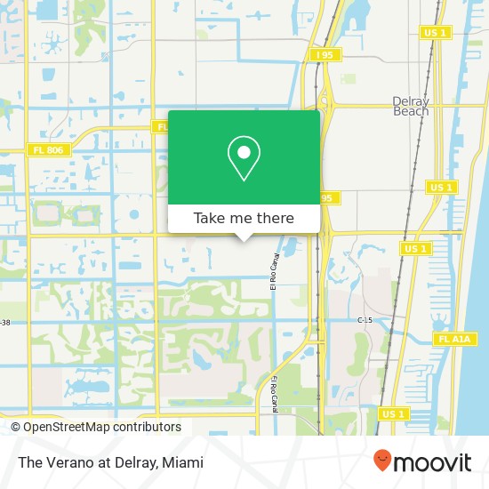 The Verano at Delray map