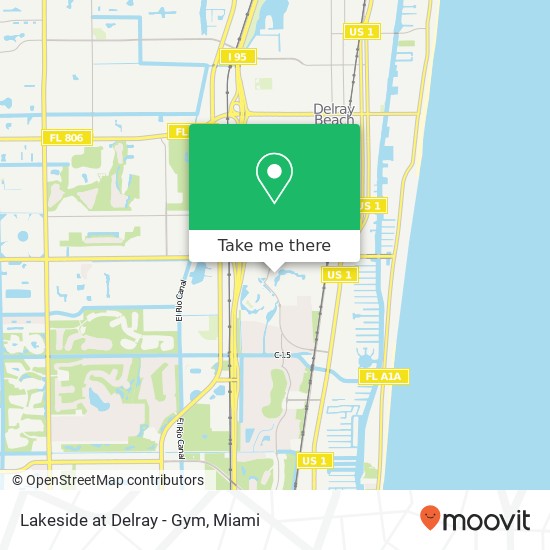 Mapa de Lakeside at Delray - Gym