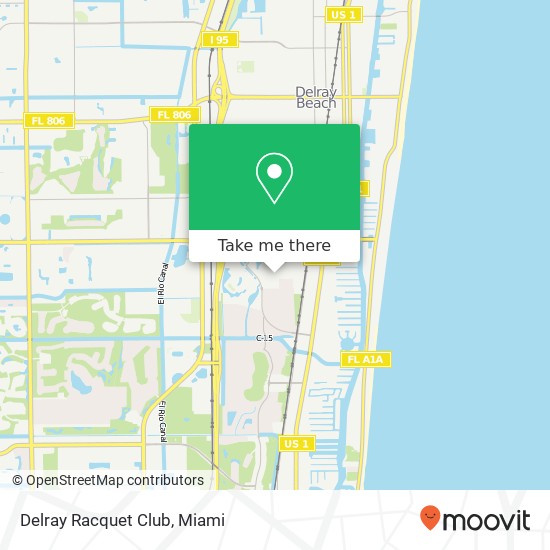 Delray Racquet Club map