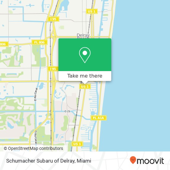 Schumacher Subaru of Delray map