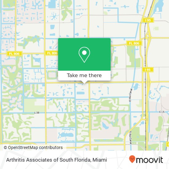 Arthritis Associates of South Florida map