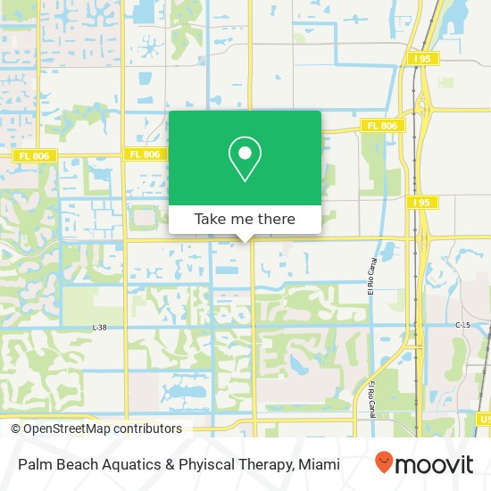 Mapa de Palm Beach Aquatics & Phyiscal Therapy