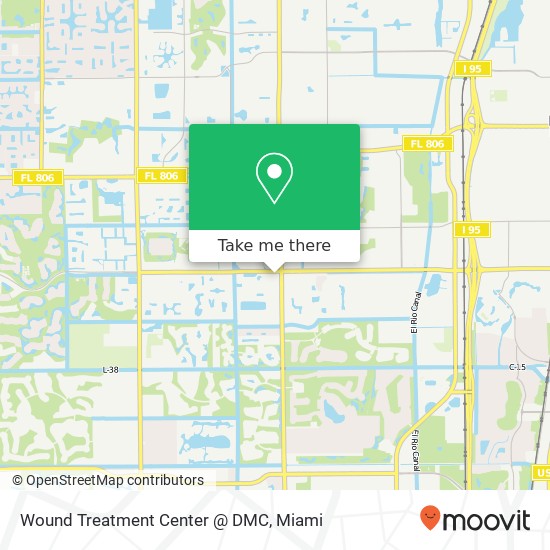 Mapa de Wound Treatment Center @ DMC