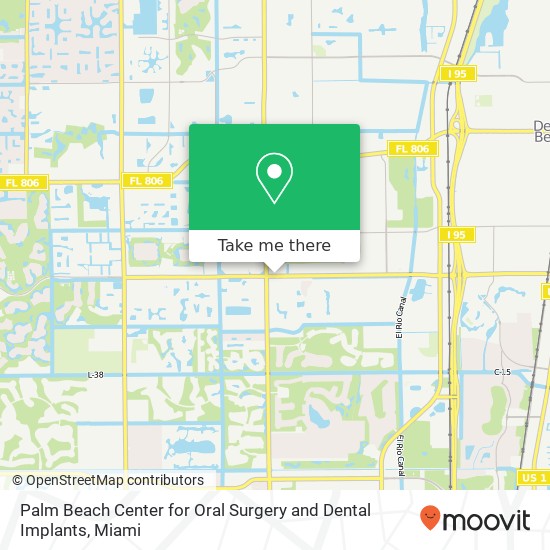 Mapa de Palm Beach Center for Oral Surgery and Dental Implants