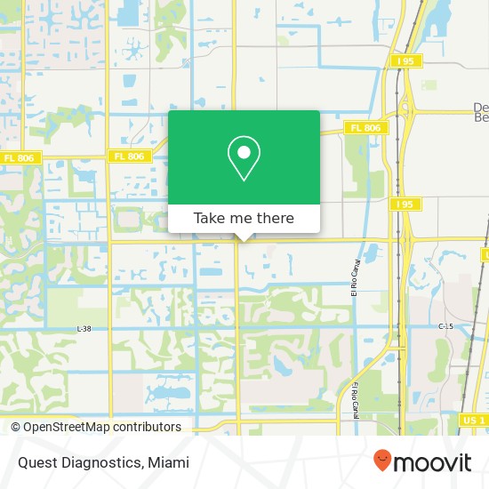 Quest Diagnostics map