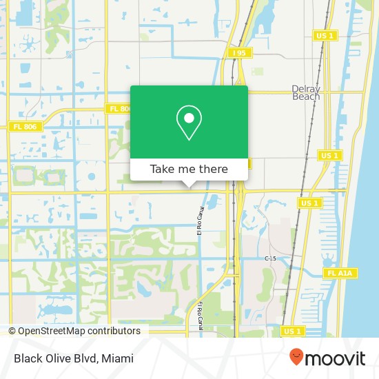 Black Olive Blvd map