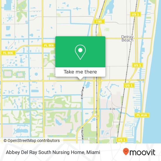 Abbey Del Ray South Nursing Home map