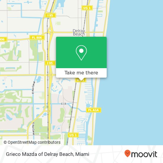 Mapa de Grieco Mazda of Delray Beach