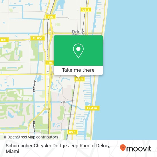 Schumacher Chrysler Dodge Jeep Ram of Delray map