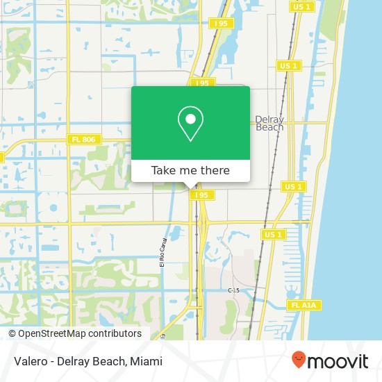 Valero - Delray Beach map