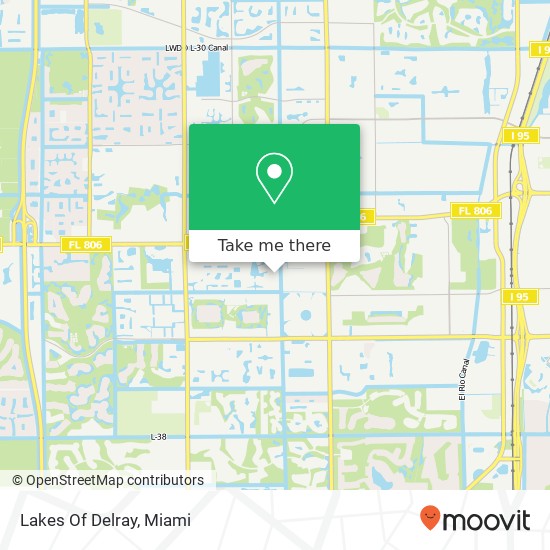 Lakes Of Delray map