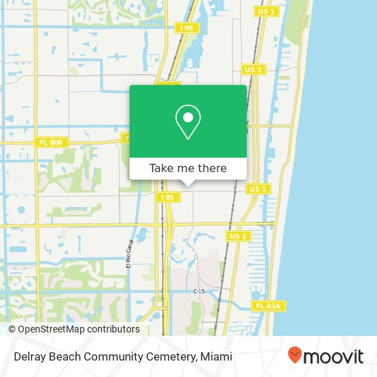 Mapa de Delray Beach Community Cemetery