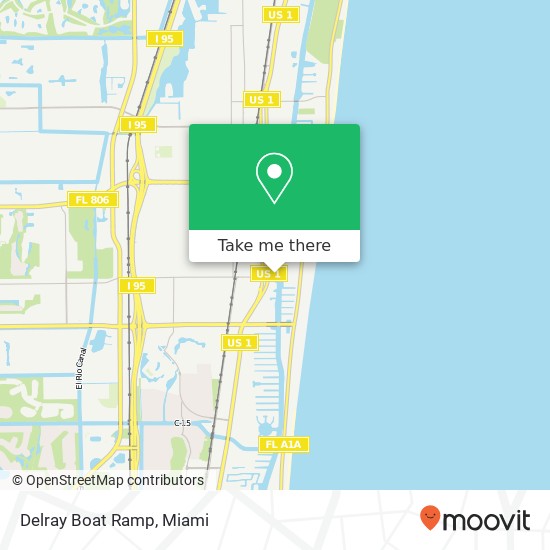 Mapa de Delray Boat Ramp