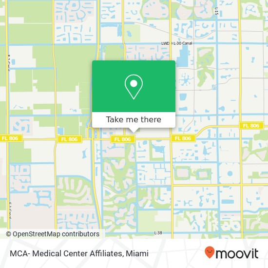 MCA- Medical Center Affiliates map