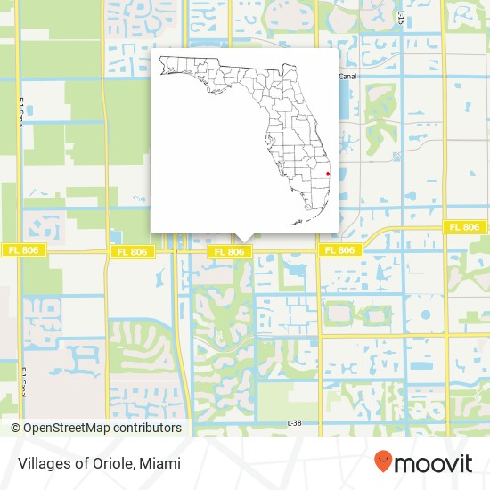 Villages of Oriole map