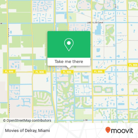 Mapa de Movies of Delray