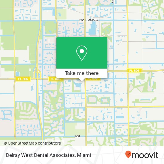 Delray West Dental Associates map