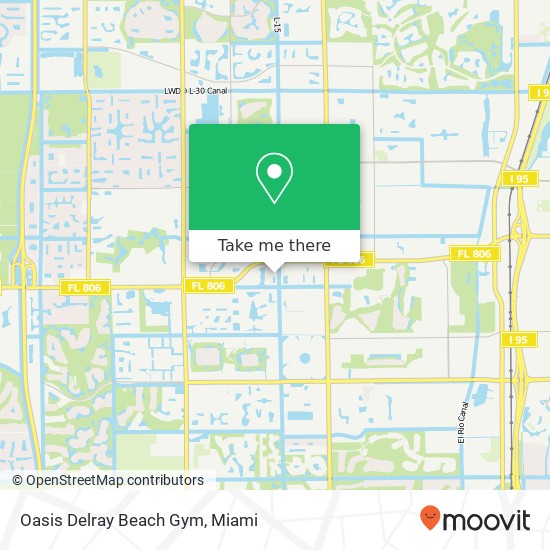 Oasis Delray Beach Gym map