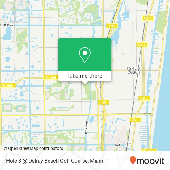 Hole 3 @ Delray Beach Golf Course map