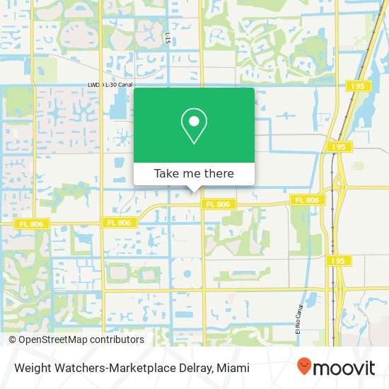 Weight Watchers-Marketplace Delray map