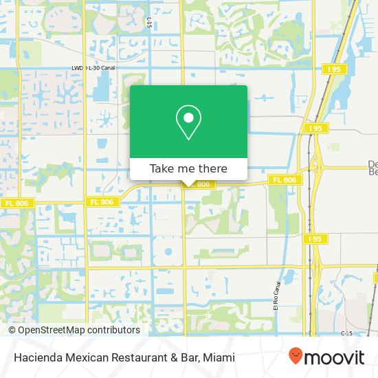 Mapa de Hacienda Mexican Restaurant & Bar